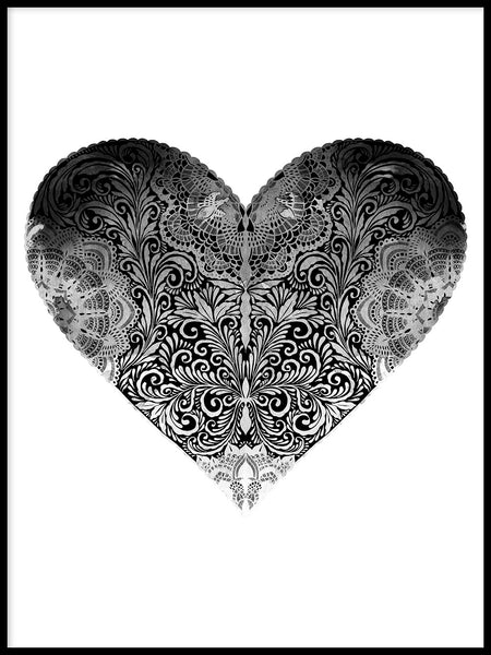 Poster: Black Heart, av Sofie Rolfsdotter