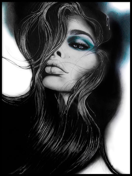 Poster: Blue, av Sara Moatamid