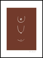 Poster: Boobs (cappuccino), av Miss Papperista