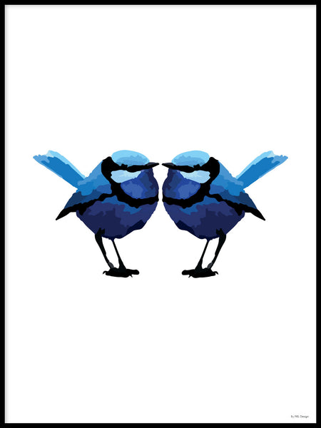 Poster: Colorful Birds #17, av PIEL Design