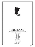 Poster: Dalsland, av Caro-lines