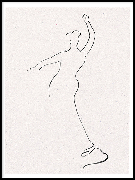 Poster: Flamenco, av Cora konst & illustration