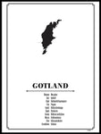 Poster: Gotland, av Caro-lines
