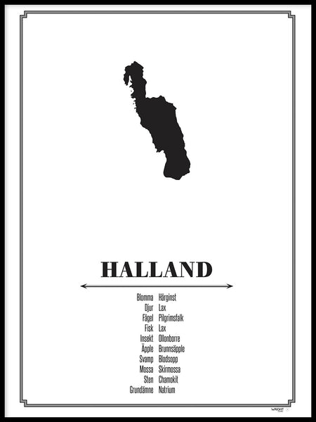 Poster: Halland, av Caro-lines