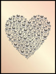 Poster: Heart, aprikos, av GaboDesign