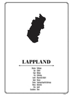 Poster: Lappland, av Caro-lines