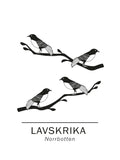 Poster: Lavskrika norrbottens landskapsdjur, av Paperago