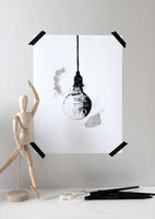 Poster: Light Bulb, av Lotta Larsdotter