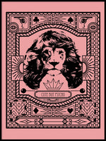 Poster: Lion Hair Pink, av Grafiska huset