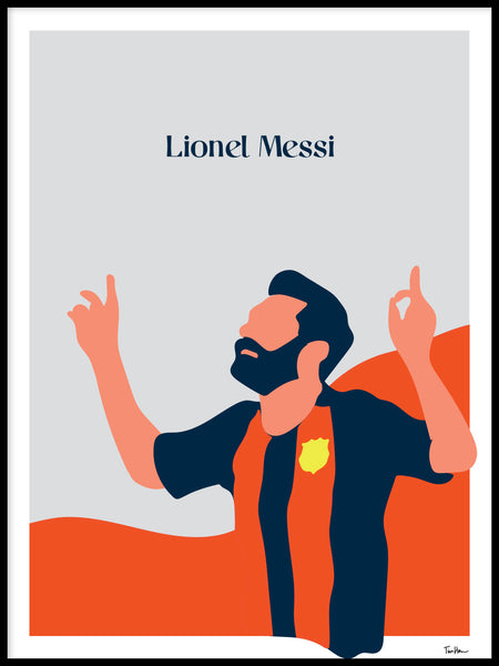 Poster: Lionel Messi, av Tim Hansson