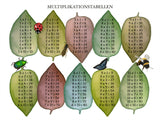 Poster: Multiplikationstabell natur, av Lindblom of Sweden