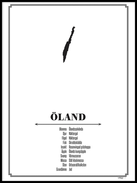 Poster: Öland, av Caro-lines
