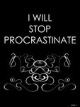 Poster: Procrastinate - swirls, av Caro-lines
