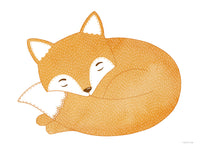 Poster: Sovande räv, av Tovelisa