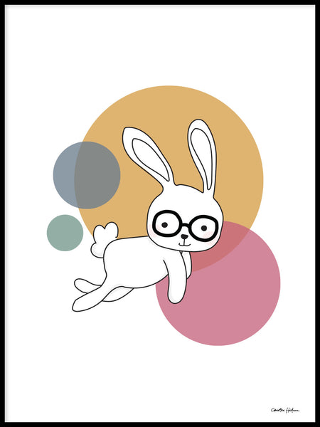 Poster: Space Rabbits: Castor, av Christina Heitmann
