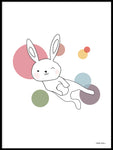 Poster: Space Rabbits: Selena, av Christina Heitmann