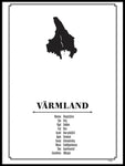 Poster: Värmland, av Caro-lines