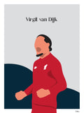 Poster: Virgil van Dijk, av Tim Hansson