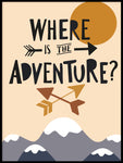 Poster: Where is the Adventure, av EMELIEmaria