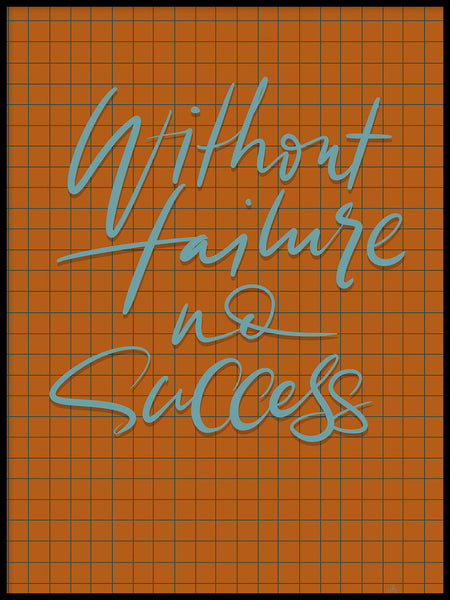 Poster: Without failure No success, av Fia Lotta Jansson Design