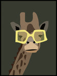 Poster: Giraf goggle, av LIWE