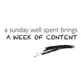Poster: A week of content, av Utgångna produkter