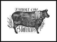 Poster: A whole cow, av Ateljé Enström