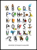 Poster: Alfabetsposter, av Lindblom of Sweden