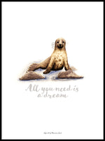Poster: All you need is a dream (Seal), av Ekkoform illustrations