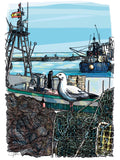 Poster: Andalusien: Fiskehamn, av Utgångna produkter
