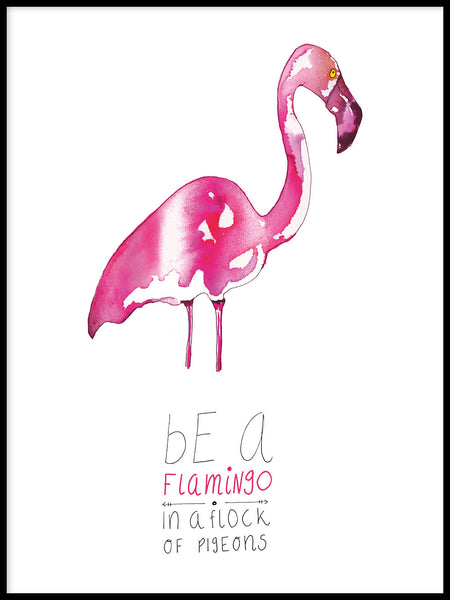 Poster: Be a Flamingo, av Utgångna produkter