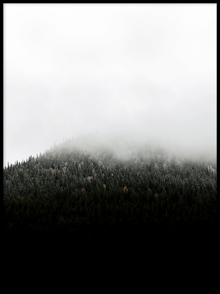 Poster: Bergstopp i dimma, av EMELIEmaria