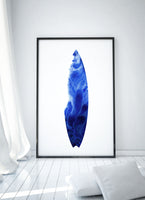Poster: Blå ocean, av Cora konst & illustration