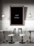Poster: Black and White, av Anna Mendivil / Gypsysoul