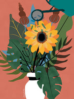 Poster: Blomvas, av Illustranka