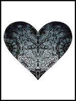 Poster: Blue Heart, av Sofie Rolfsdotter