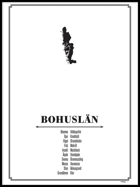 Poster: Bohuslän, av Caro-lines