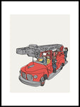 Poster: Brandbil, av LIWE