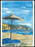 Poster: Burriana beach Nerja, av Utgångna produkter