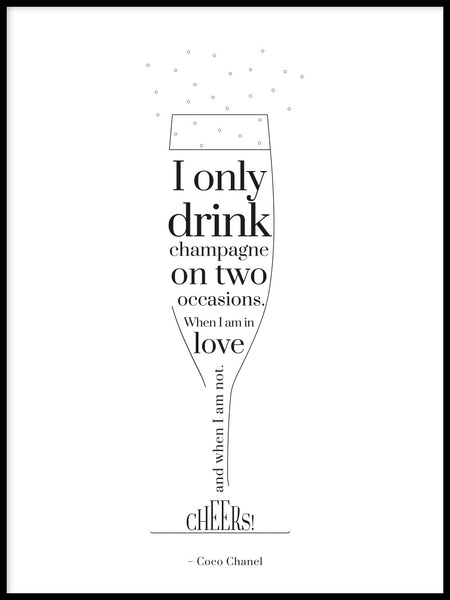 Poster: Champagne, av GaboDesign