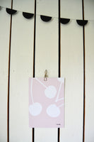 Poster: Cherries, pink, av Elina Dahl