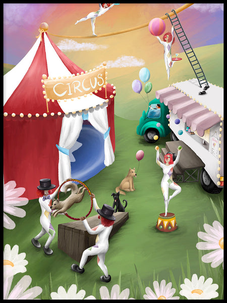 Poster: Circus Playland, av Ekkoform illustrations