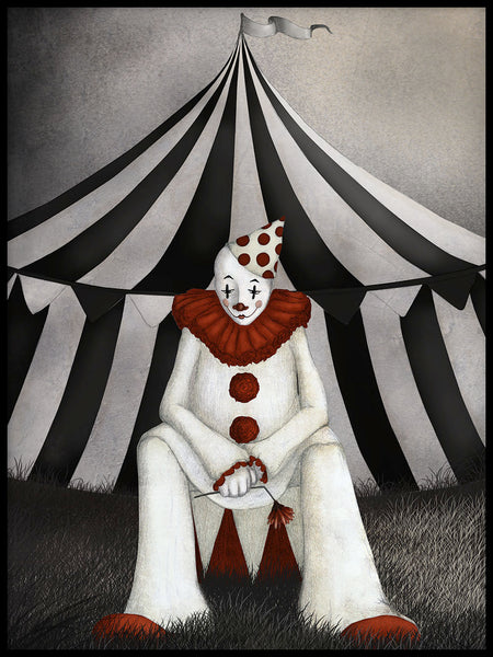 Poster: Cirkus, Clown, av Majali Design & Illustration