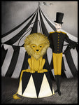 Poster: Cirkus, Lejon, av Majali Design & Illustration