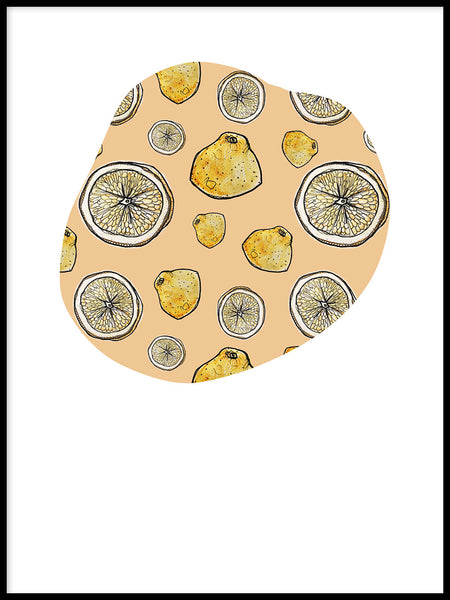 Poster: Citroncirkel, av Fia-Maria