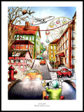 Poster: City Life, av Ekkoform illustrations