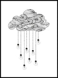 Poster: Cloud Bulb, av Grafiska huset