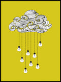Poster: Cloud Bulb Yellow, av Grafiska huset