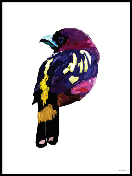 Poster: Colorful Birds #47, av PIEL Design