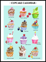 Poster: Cupcake Calendar, av Annas Design & Illustration